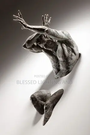 New Modern Outstanding Visual Effects Canvas Painting Metal Floor Lamp