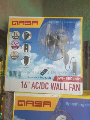 Gasa Solar Wall Fan 16 Inches