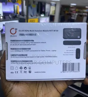Olax M100 2.4g 5.8g Wifi 6 Powerbank Wireless Pocket Wifi Router