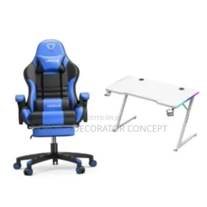 Gaming Office Chair and Office Table