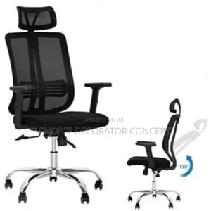 High Back Office Manager Chair- Black