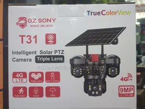 Egoli World Vision T31 Intelligent Solar Ptz Camera With Triple Lens