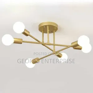 6 Head Branch Modern Executive Crystal Chandelier for Living Room
