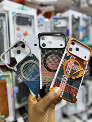 Magnetic Ring Frameless Kevlar Aramid Fiber for iPhone 17 Pro Max
