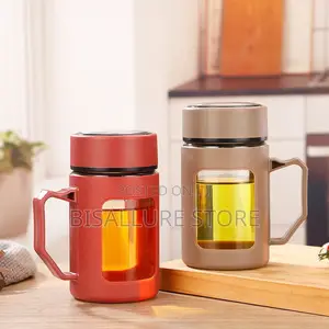 Glass Water Bottle Cuph