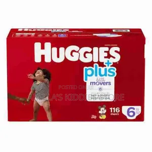Huggies Little Movers Baby Diapers Size 6 - 16+ Kg - 116count