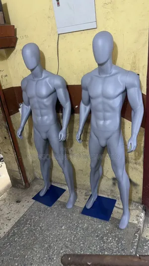 Grey Colour Huge Fibre Male Faceless Mannequin