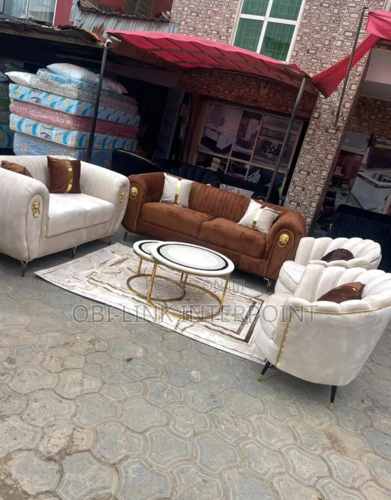 Executive Sofa Set With 2 Centre Tables