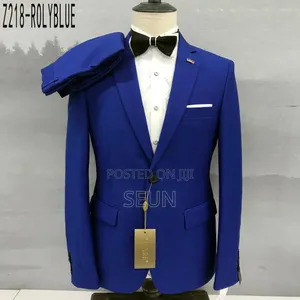 Classy Royal Blue and Green Suit for Rent.