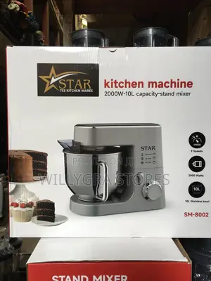 Star Tee Kitchen Machine, 10l Stand Mixer, 2000w, 9 Speed Settings.