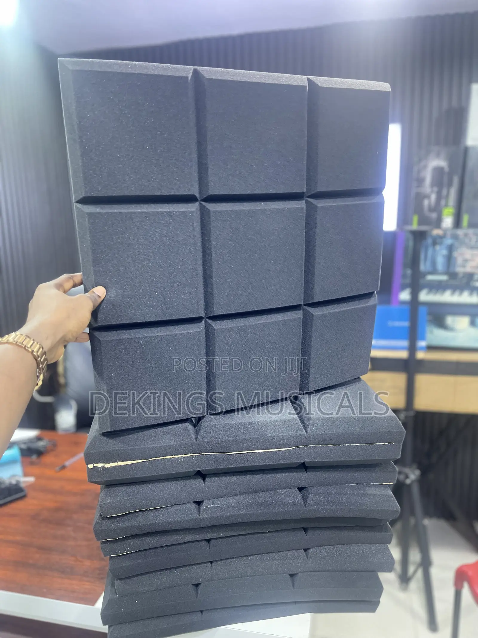 High Density Acoustic Foam 50x50cm Sound Proof Panels