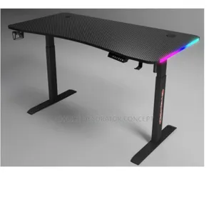 Adjustable Height Gaming/Office Desk With RGB Lights