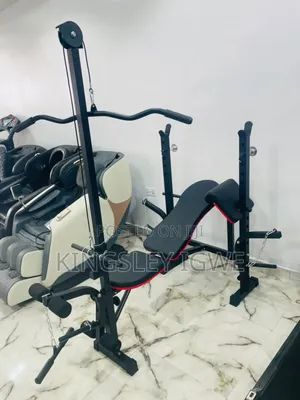 Multi Function Lat Pull Bench With Adjustable Dumbbell