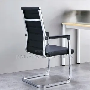 Mid Back Leather Visitor Office Chair