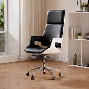 Executive Comfort Faux Leather Swivel Office Chair
