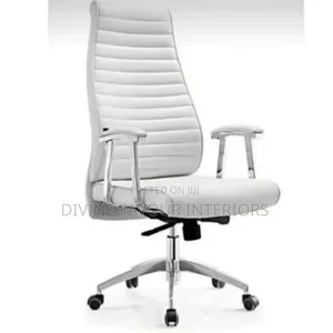 Executive Director Leather Chair - White