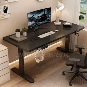Computer Electric Adjustable Height Table 1.4metre - Black