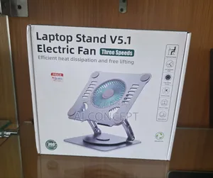 Laptop Stand With Electric Fan 5.1