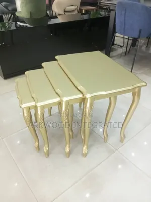 Turkish Wooden Side Stool Set