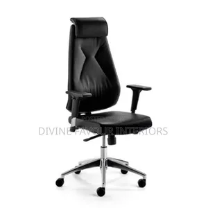 High-Back Executive Office Chair - Black