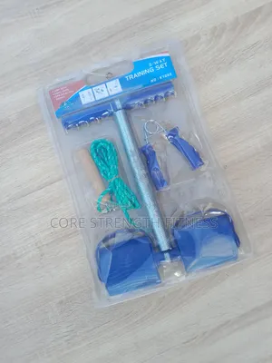 3-Ways Fitness Training Set. (Jump Rope, Hand Grips, Abdominal Spring)