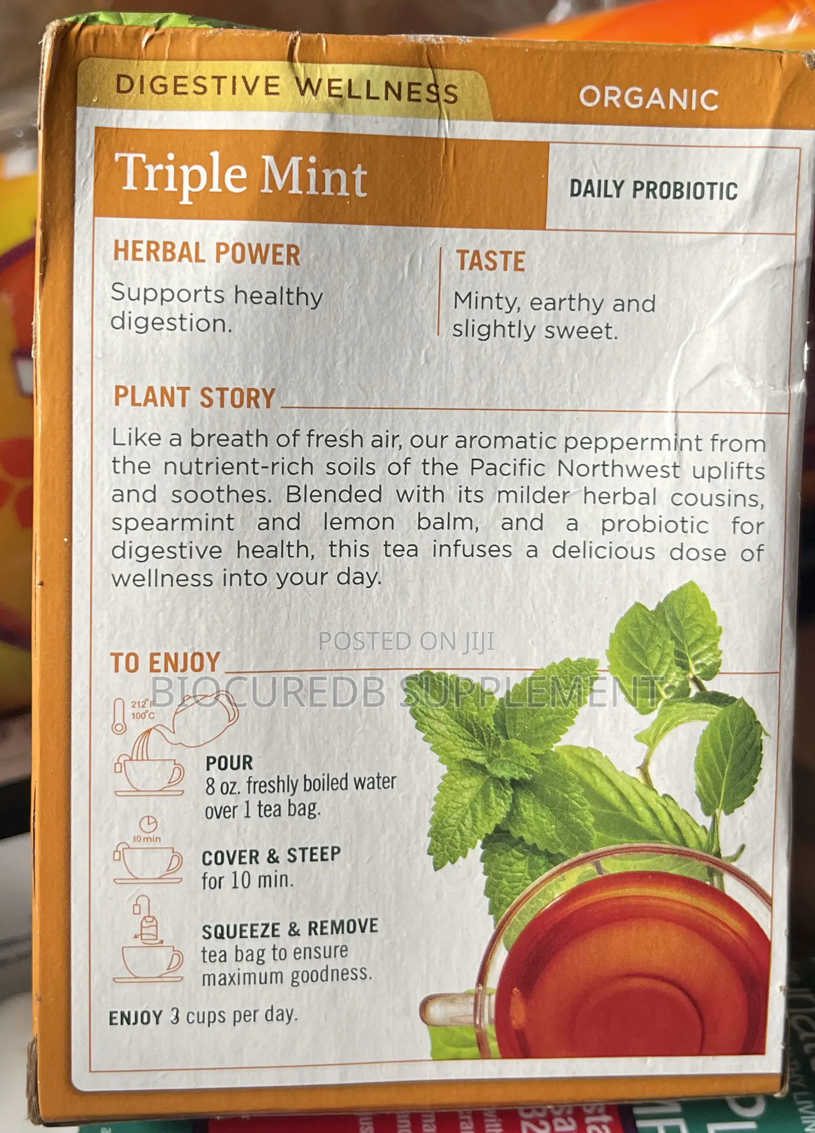 Spearmint Peppermint Lemon Balm Tea