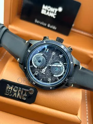 Montblanc Genuine Leather Wristwatch