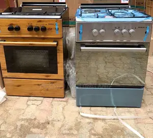 Maxi 60 by 60 Wood 3+1 4 Burner Gas Cooker With Oven Stove Cooktops