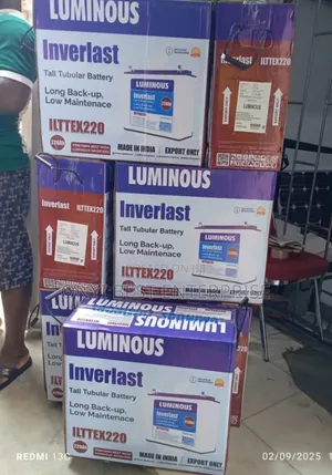 Luminous Inverlast Tubular Battery 220ahms (New)