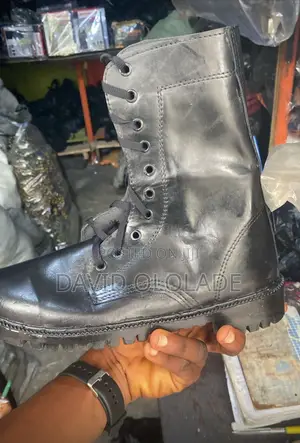 Security Boot Cow Leather