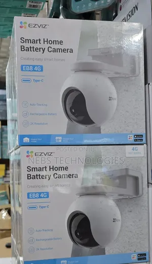 Ezviz Eb8 Smart Home 4g With Sim Battery Camera With Solar Panel