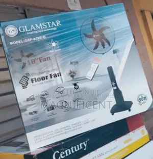 Original New Glamstar Rechargeable Fan