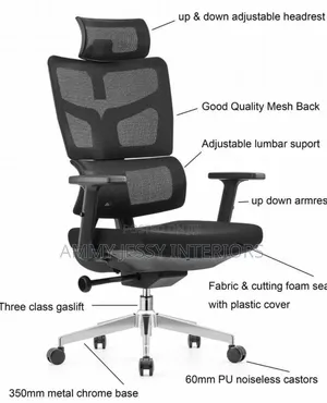 Executive Modern Swivel Office Chair With Head-Rest