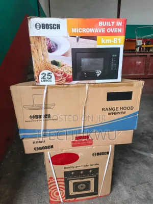 Original Bosch Kitchen Set of Cooker Oven Microwave Range Hood Etc.