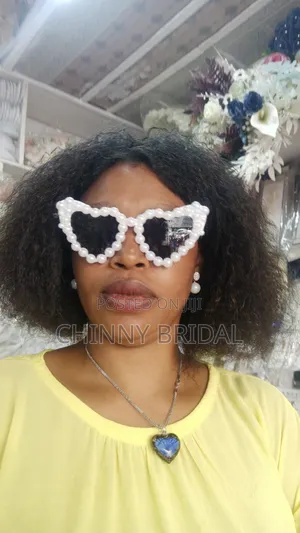 White Beaded Eyeglass