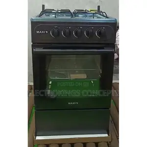 Maxi 50*50 4 Burner Gas Cooker Black | Maxi St50mg4g011