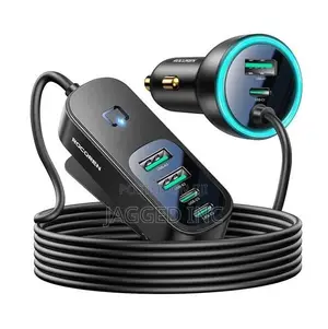 Rocoren 105w 6-Port Multiport Car Charger, Pd Fast Usb C Car Charger