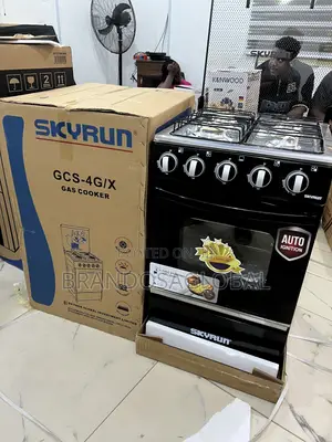 Original Skyrun 4 Burner Gas Cooker – 50×50 Stainless Finish