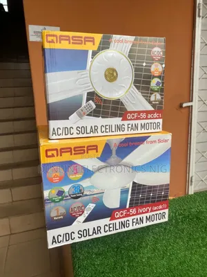 Qasa Solar Ac/Dc Ceiling Fan With Remote Control L.