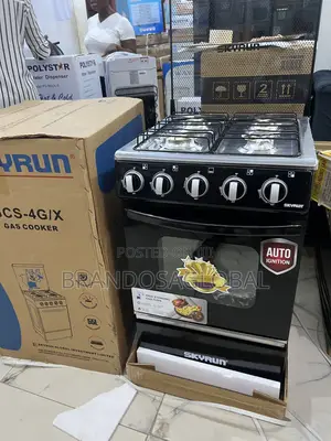 Brand New Skyrun Gas Cooker – 4 Burners With Safety Design