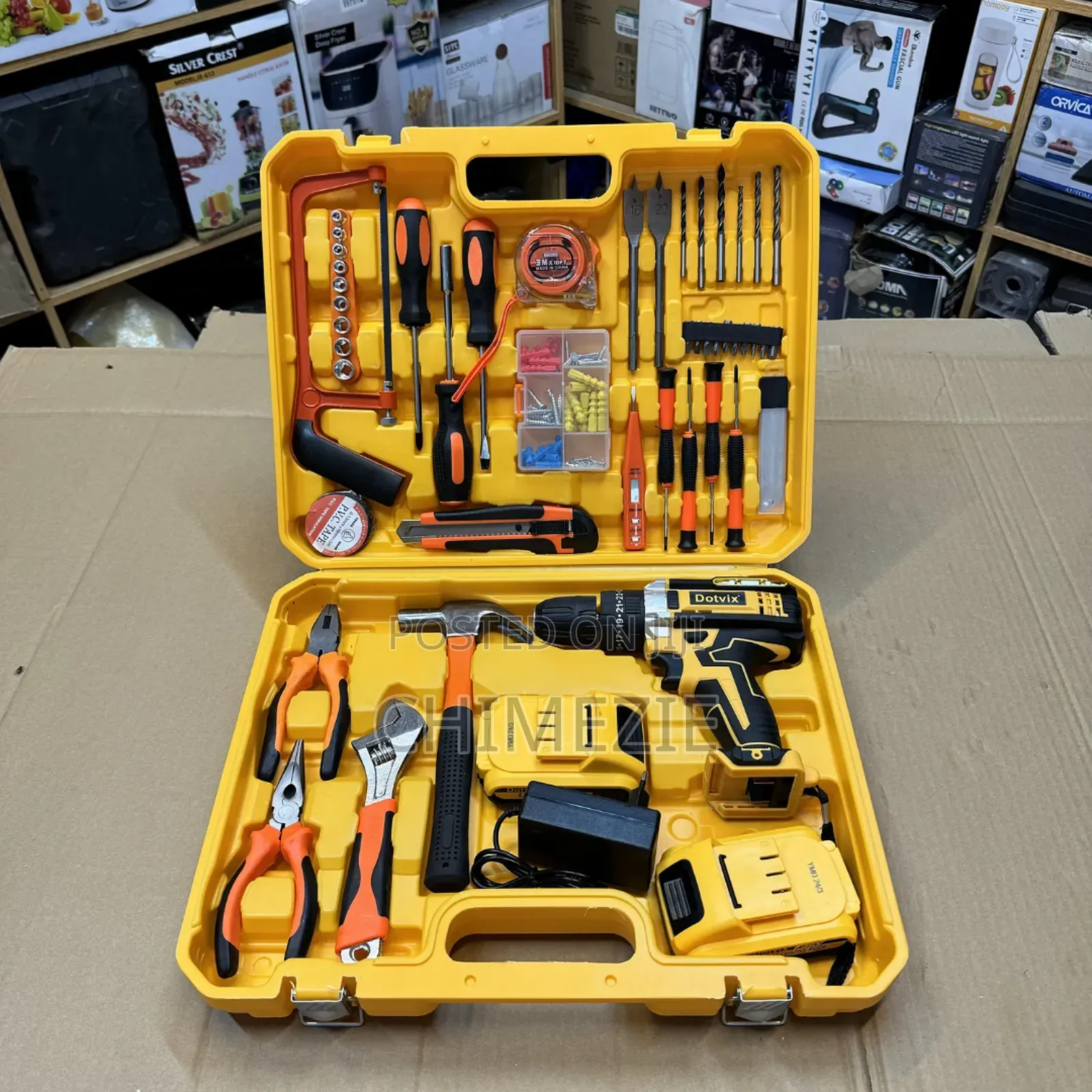 Dewalt 48v Drill With Hammer Function Complete Tool Kit