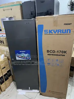 Brand New Skyrun 170l Double Door Bottom Freezer (Bcd-)