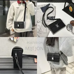 *Plain Leather Cross Body Bag*