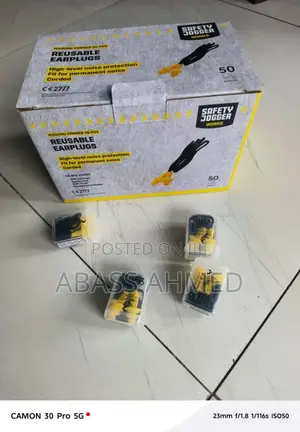 Safety Jogger Corded Disposable Ear Plugs (50)Pcs