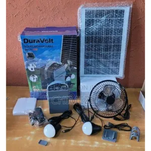 Duravolt 5 in 1 Solar Rechargeable Pack for Fans 12v4.5ah Battery SRP