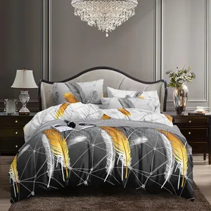Unique Duvet Set Bedsheet and Pillowcase-(6/6, 6/7, 7/7 )