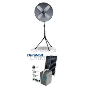 Duravolt 18inches Inverter Solar Fan With Rechargeable Solar Pack
