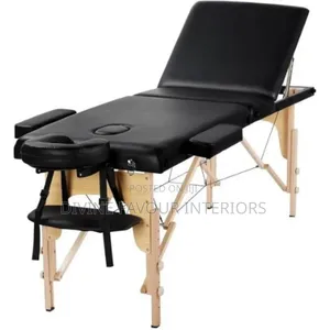 Folding Massage Table/Bed - Black