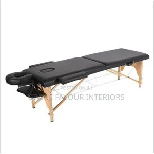 Folding Massage Table/Bed - Black