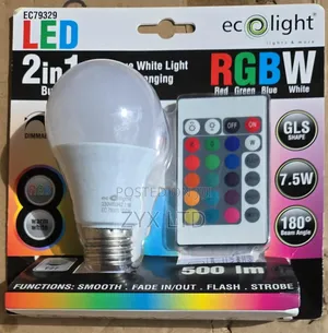 Eco Light Led 2 In 1 Red Green Blue White Dimmable